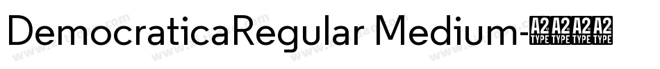 DemocraticaRegular Medium字体转换